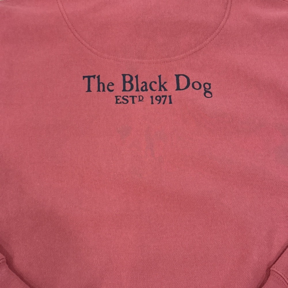 The Black Dog Legacy Collection Crewneck Sweatshirt Sz M Salmon Pullover Heavy - Picture 5 of 8